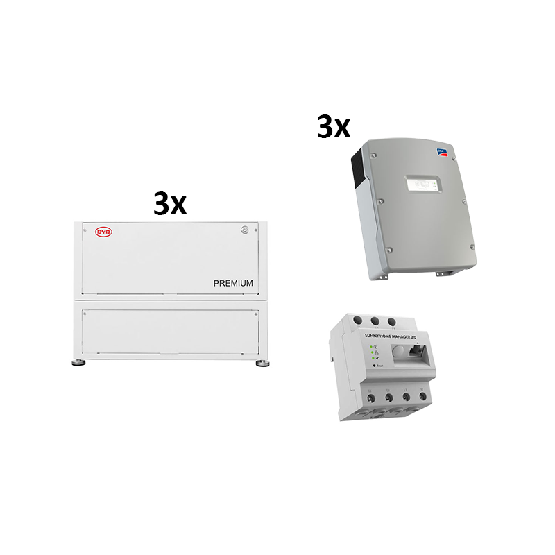 B-BOX LVL 2021 15,4 (3 pcs./46,08 kWh) + 3x SI 6.0