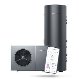 Newntide Warmtepomp pakket 4.5 ~ 12.74 KW Warmwateropslag 250L