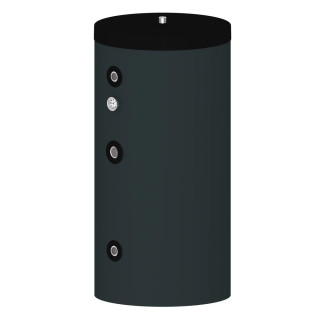 Verswaterboiler 200 liter met 1 buiswarmtewisselaar (Antraciet)