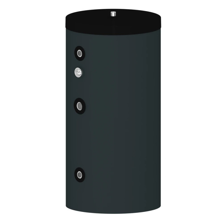 Verswaterboiler 200 liter met 1 buiswarmtewisselaar (Antraciet)