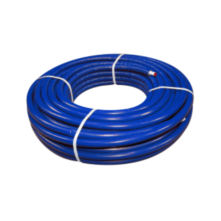 BONFIX 2003320 - Alu-pers meerlagenbuis + 6 mm isolatie blauw - 32 x 3 mm (Rol 25 meter)