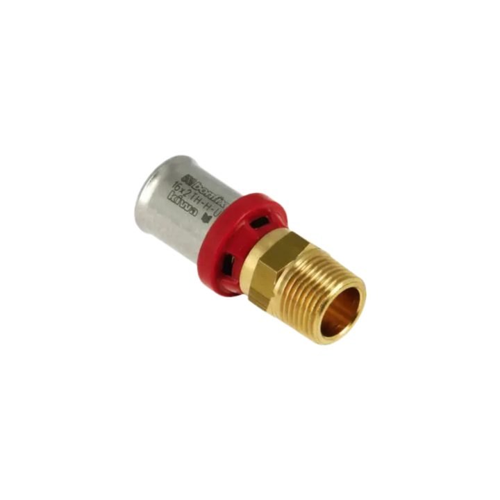 BONFIX 2000210 - Perskoppeling recht - Messing - 16 x 1/2" G M