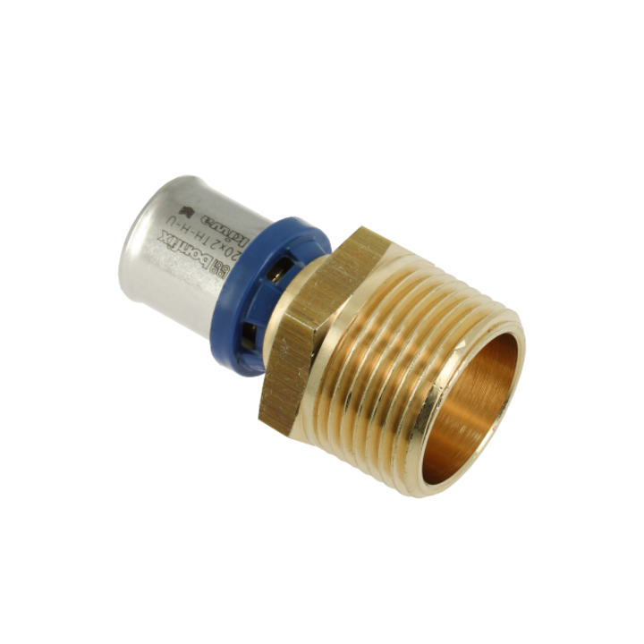 BONFIX 2000264 - Perskoppeling recht - Messing - 20 x 1" G M