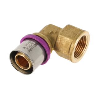 BONFIX 2001155 - Perskoppeling knie 90° - Messing - 26 x 1" G F