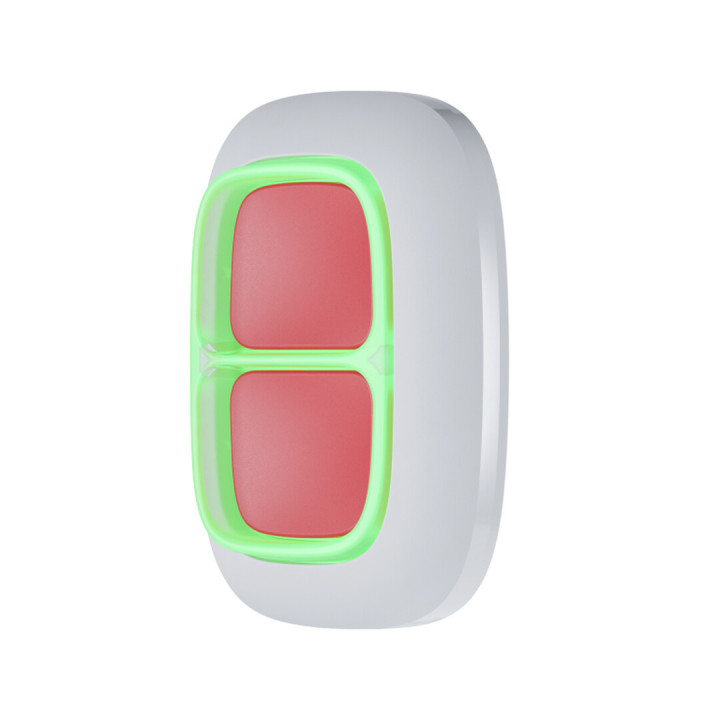 Ajax DoubleButton, wit, draadloze overvalknop