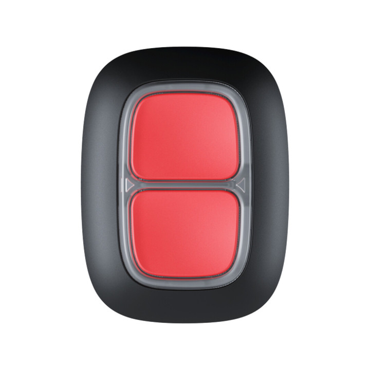 Ajax DoubleButton, zwart, draadloze overvalknop