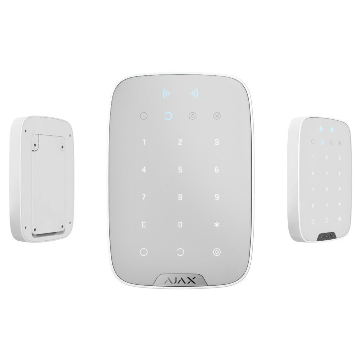 Ajax KeyPad Plus, wit, keypad met rfid lezer