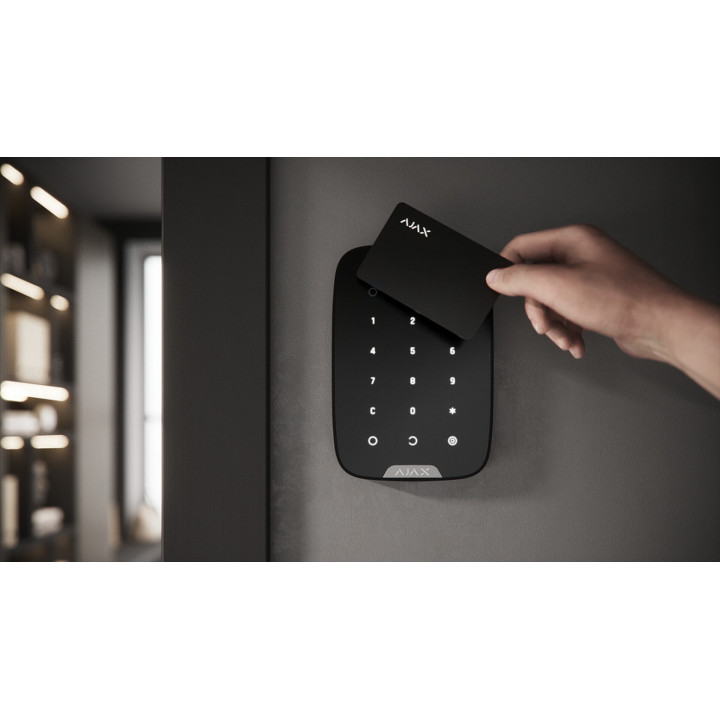 Ajax KeyPad Plus, zwart, keypad met rfid lezer