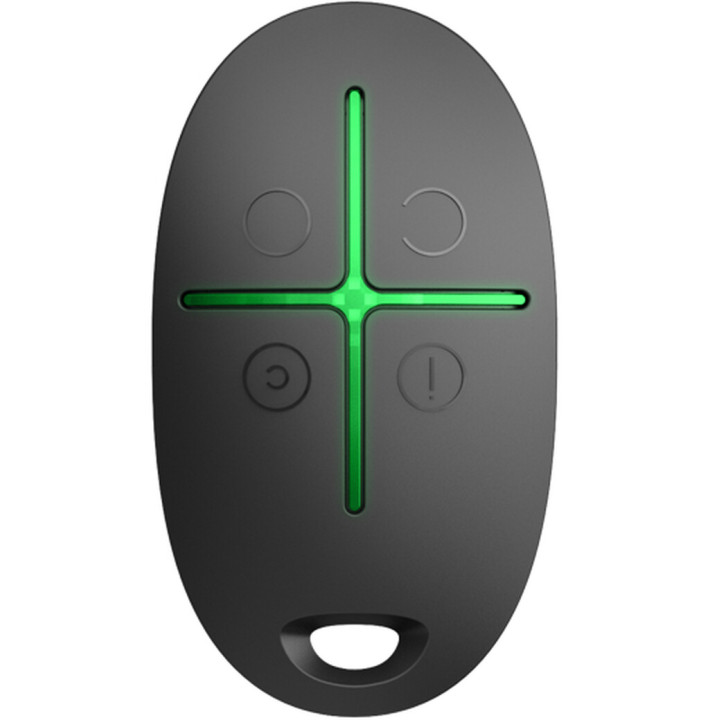 Ajax SpaceControl,zwart, draadloze afstandsbediening/overval