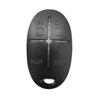 Ajax SpaceControl, zwart, draadloze afstandsbed met lasering