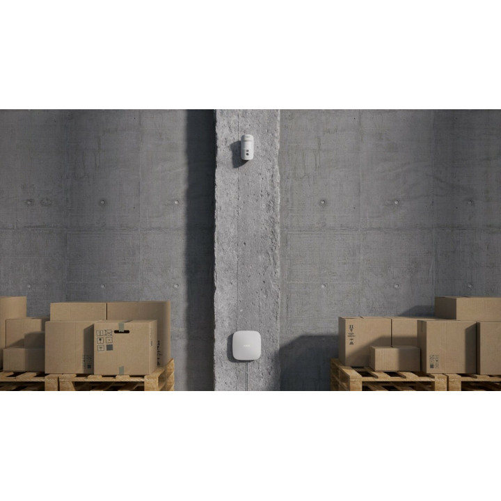 Ajax Hub 2, wit, met 2x GSM en IP communicatie