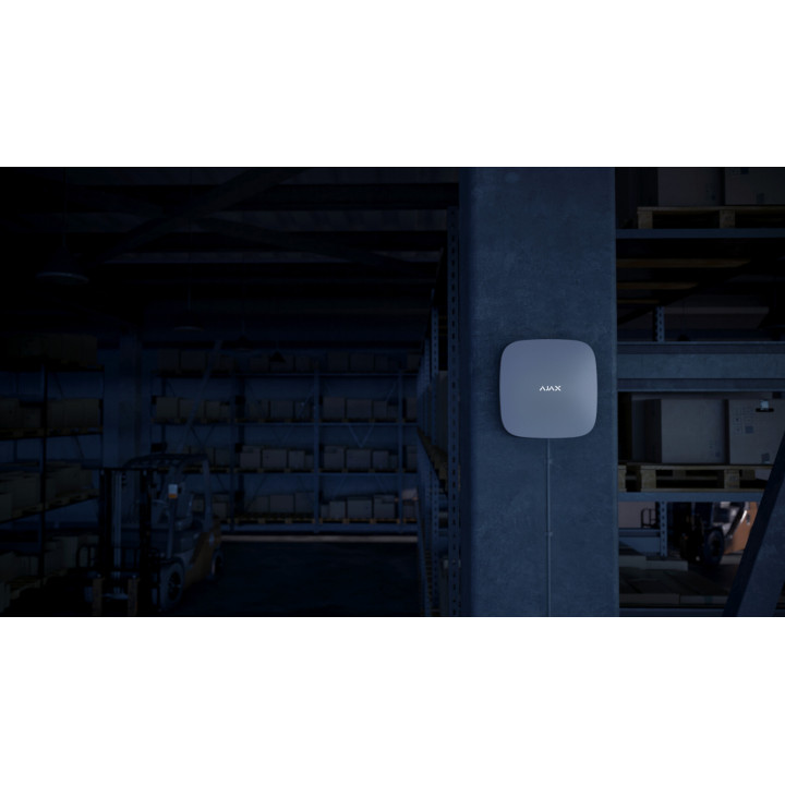 Ajax Hub 2 Plus, wit, met 2x GSM, IP en W