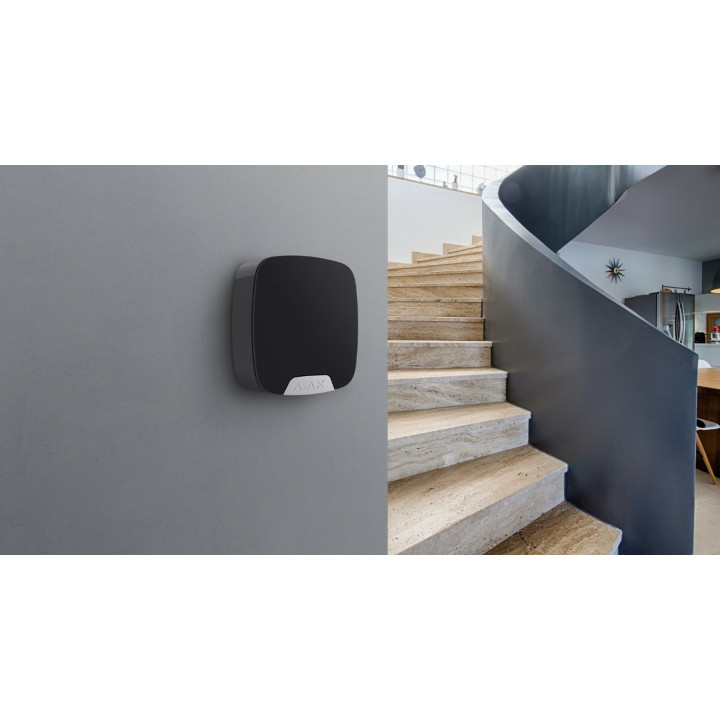 Ajax HomeSiren, zwart, draadloze binnensirene