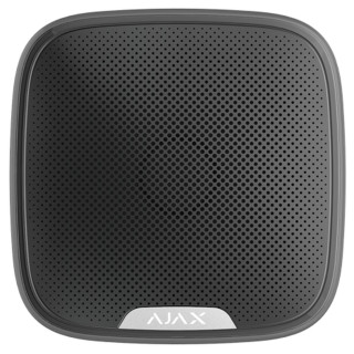 Ajax StreetSiren, zwart, draadloze buitensirene met LED