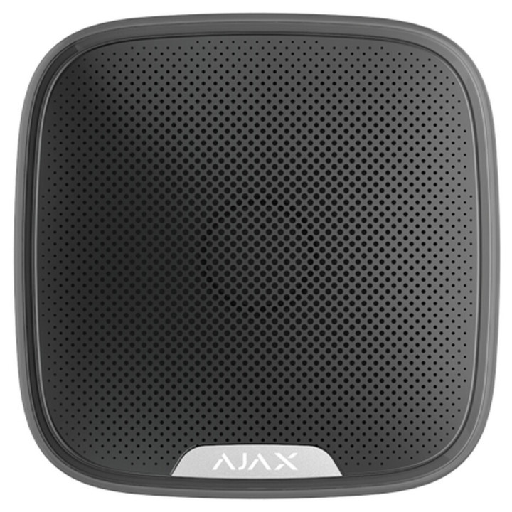 Ajax StreetSiren, zwart, draadloze buitensirene met LED
