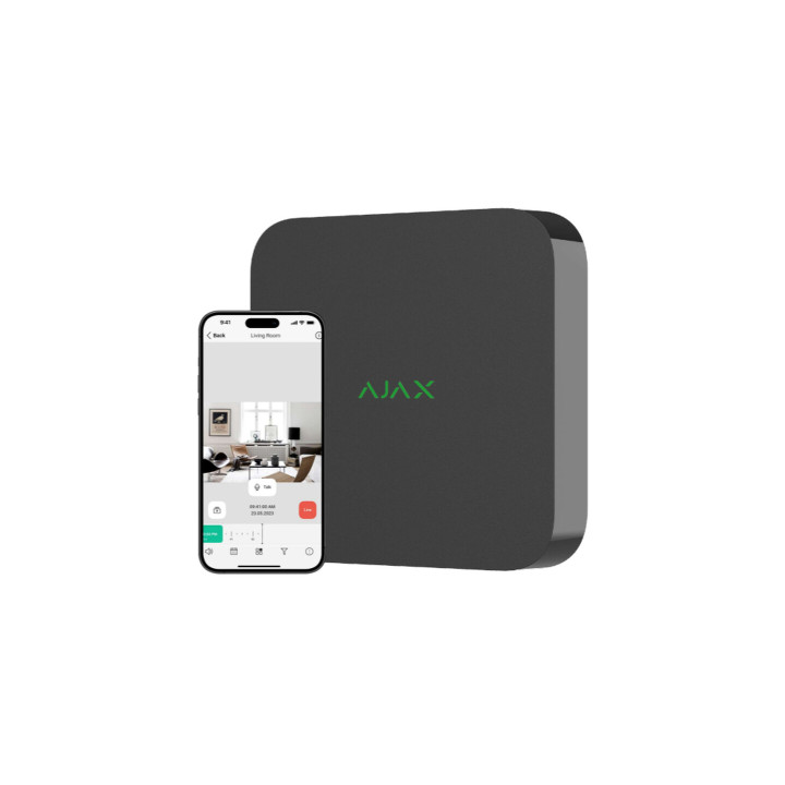 Ajax NVR (8ch), zwart