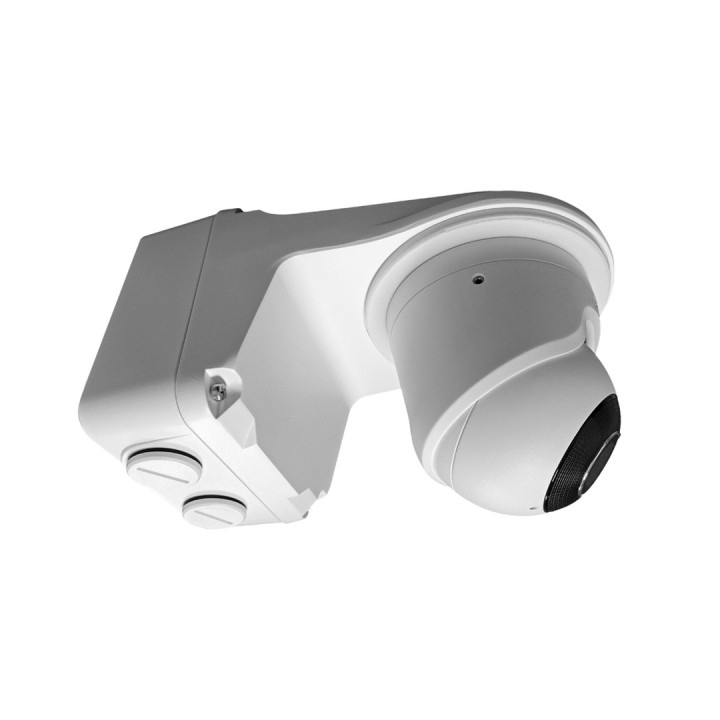 Witte montage plaat voor de AJAX Turret camera