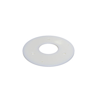 Witte montage plaat voor de AJAX Dome camera