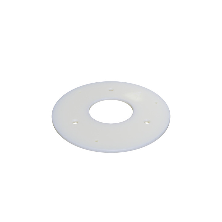 Witte montage plaat voor de AJAX Dome camera