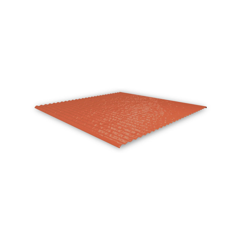 Metal cover SingleHook FlatTile, red