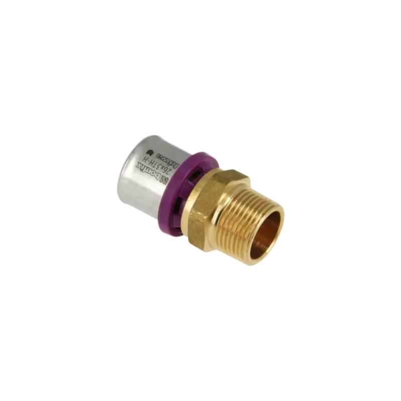 BONFIX 2000255 - Perskoppeling recht - Messing - 26 x 3/4" G M