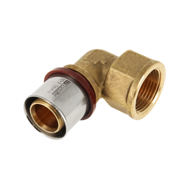 BONFIX 2001160 - Perskoppeling knie 90° - Messing - 32 x 1" G F