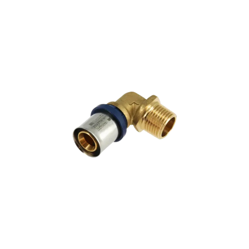 BONFIX 2001015 - Perskoppeling haaks 90° - Messing - 20 x 1/2" G M