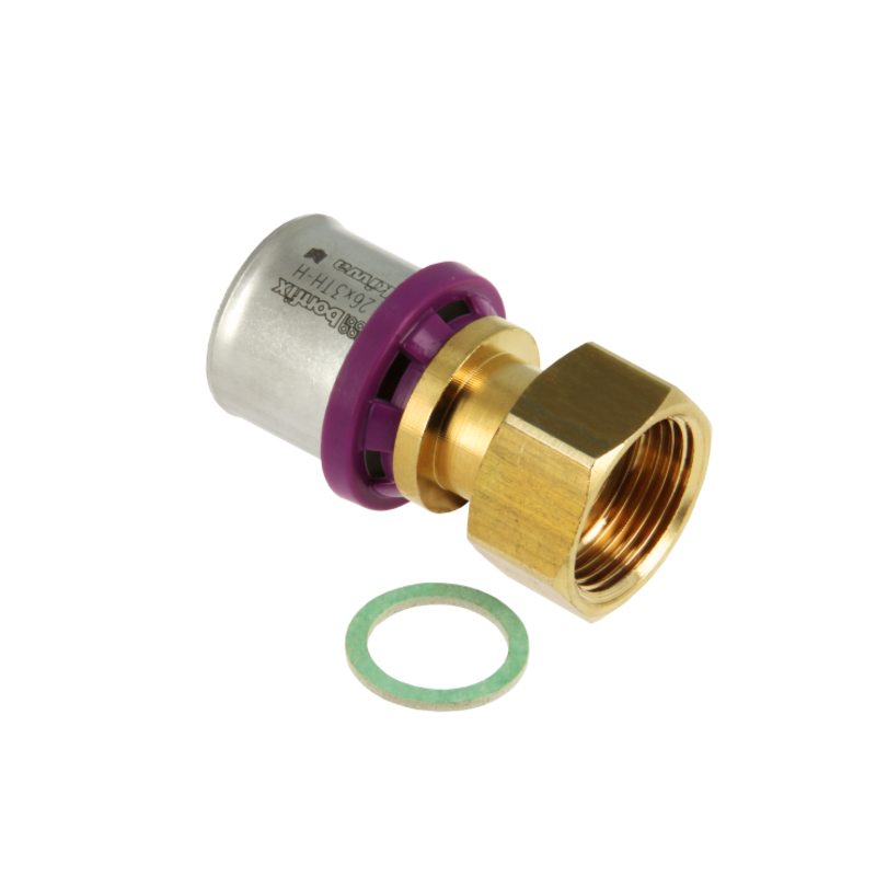 BONFIX 2002040 - Perskoppeling recht - Messing - 26 x 1'' G F