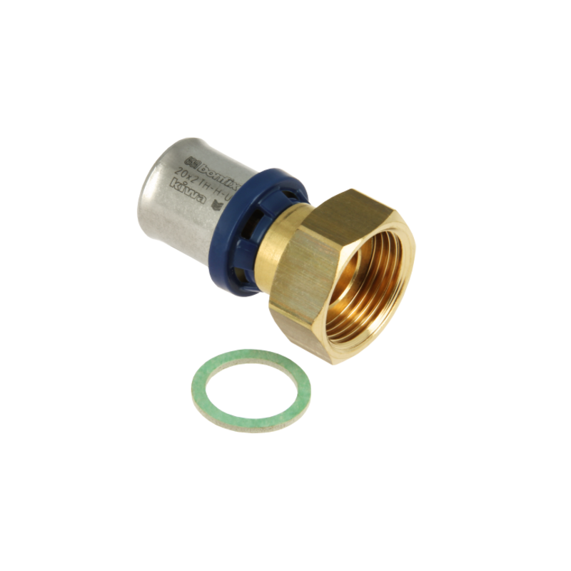 BONFIX 2002020 - Perskoppeling recht - Messing - 20 x 3/4'' G F