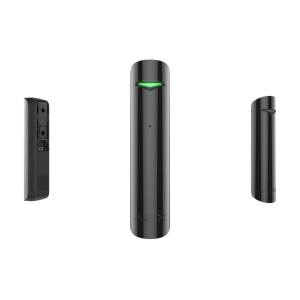 Ajax GlassProtect, zwart, draadloze akoestische glasbreuk