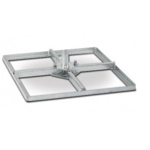 Tegelvoet onderplaat 4x 30x30 volbad 15cm + 8 moeren in doos