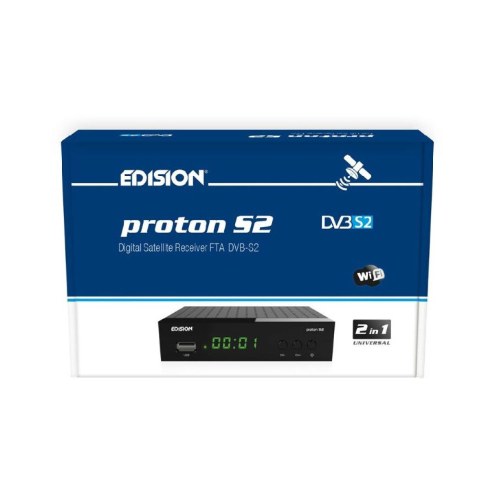 Edision Proton S2 plus LED DVB-S2 FTA