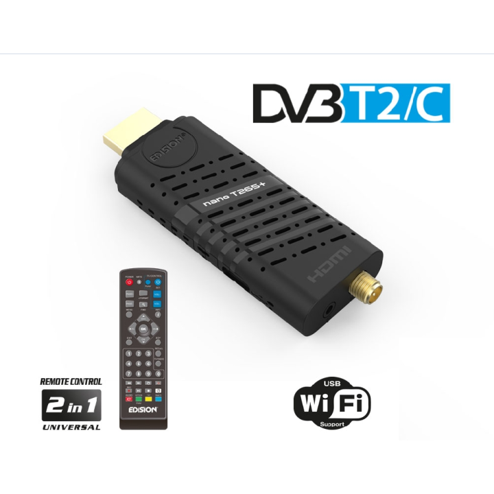 Edision NANO T265+ DVB-T2/C Tuner H.265/HEVC