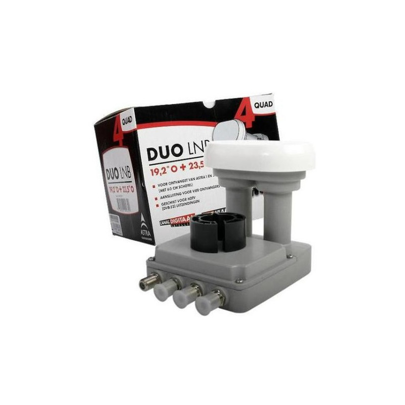 M7 DUO Quad LNB 19.2+23.5 65cm 4.3gr