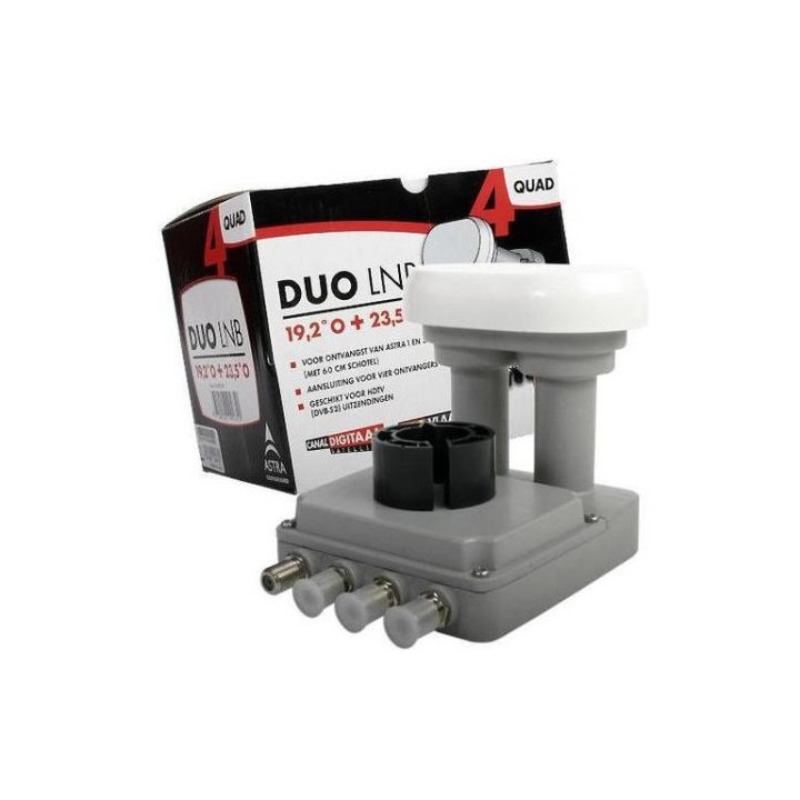 M7 DUO Quad LNB 19.2+23.5 65cm 4.3gr