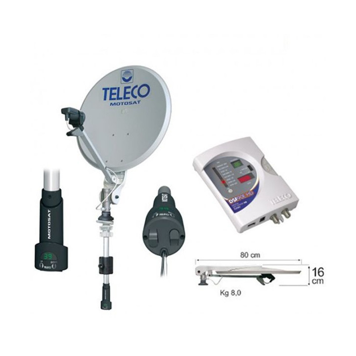 Teleco Motosat Digimatic SM 65cm + DSF90E HD BX, Short mast