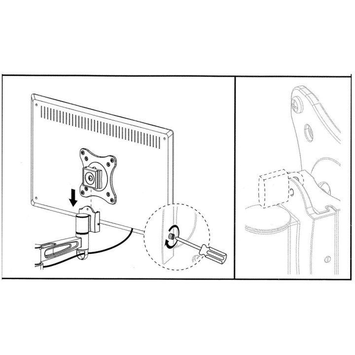Avtex Draaibare Single Arm Muurbeugel