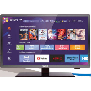 Teleco TEK 24W11 SMART TV24" Andriod 11, DVB-S2/T2,9-32V zonder voet