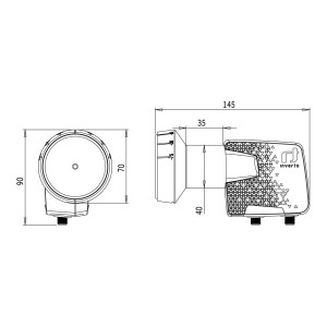 Inverto IDLH-TWL410-HMPRO-OPN Home Pro Twin 40mm PLL LNB