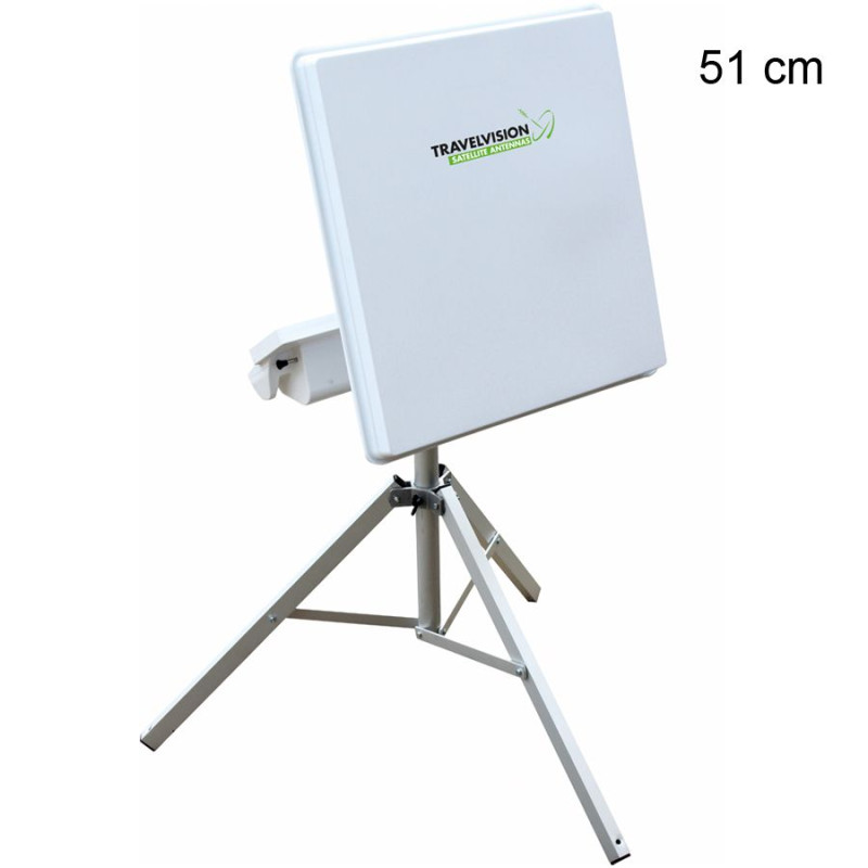 Travel Vision R7 FLAT 51x51 Twin Vlakant. Portable Satsyst.