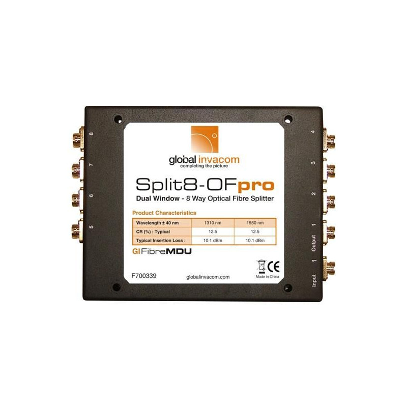 Global Invacom SPLIT 8OPro Optical Splitter 8-voudig