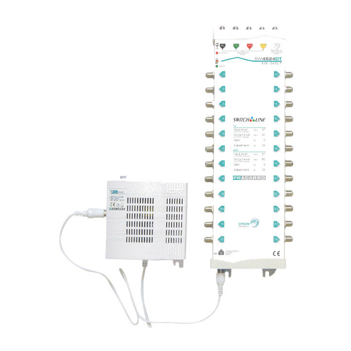 Fracarro SWI4524DT Multiswitch 5 in 24 uit opop