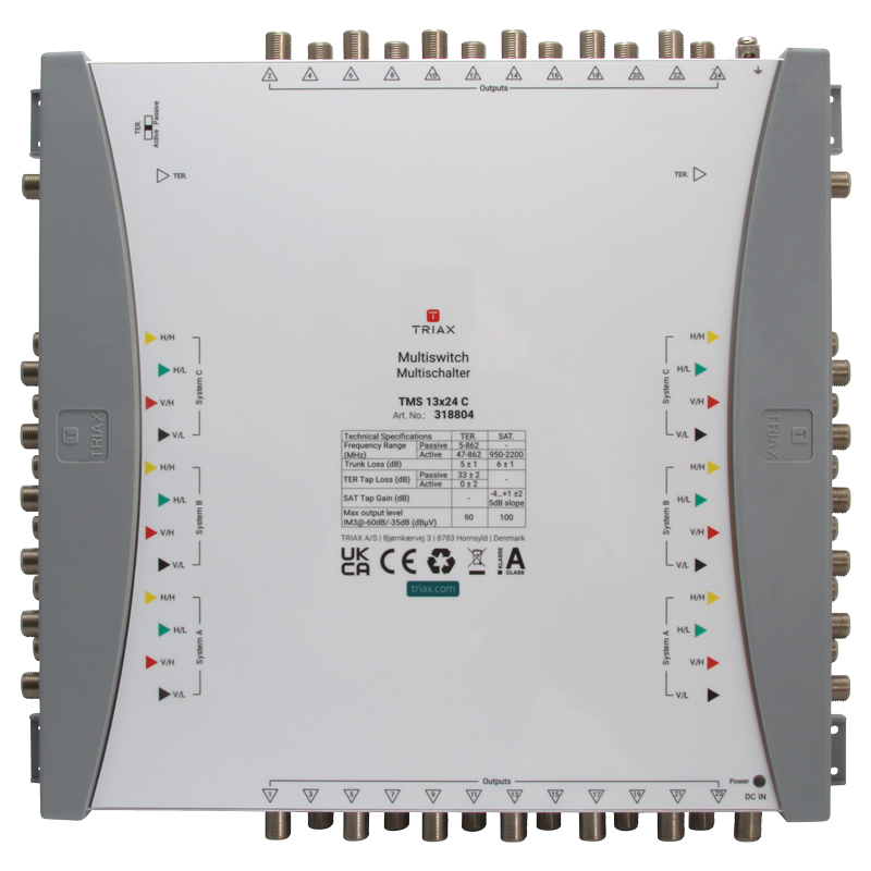 Triax TMS 13x24 Cascade Multiswitch 13 in 24 uit