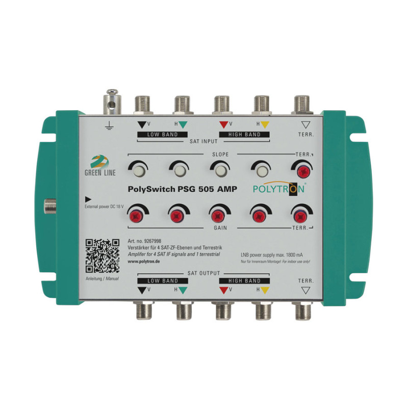 Polytron PSG 505 AMP 5 in 5 uit Multiswitch lijnversterker
