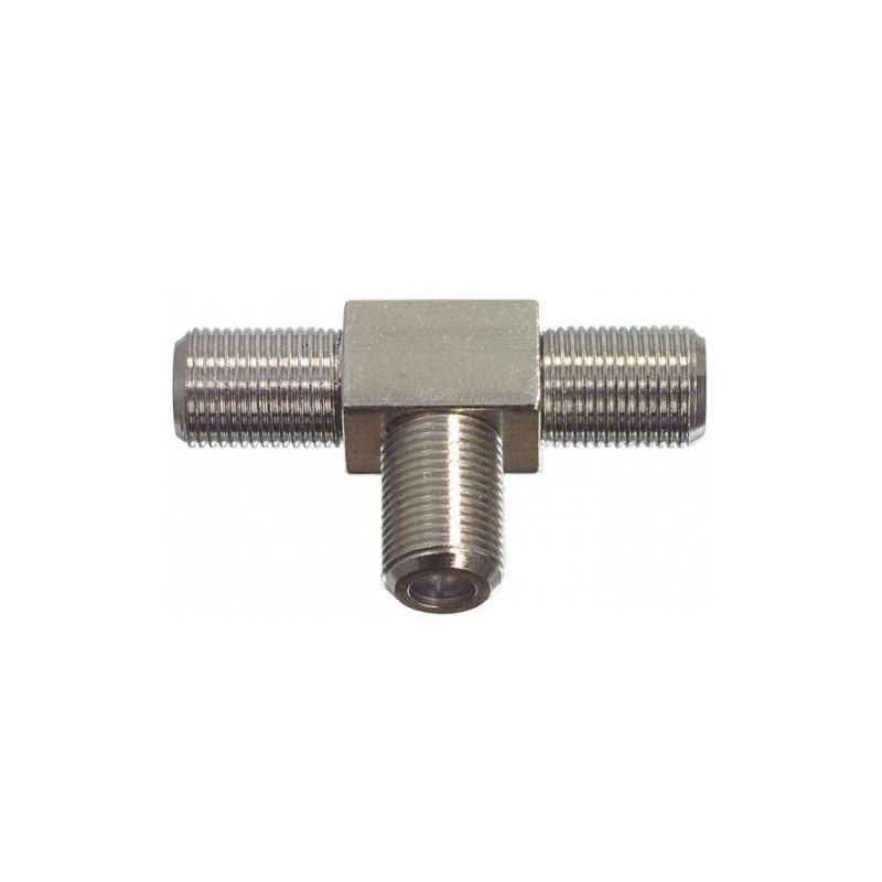 F-Connector T-stuk female
