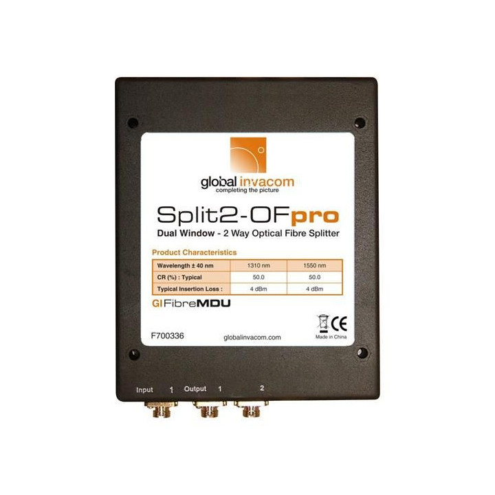 Global Invacom SPLIT 2OPro Optical Splitter 2-voudig
