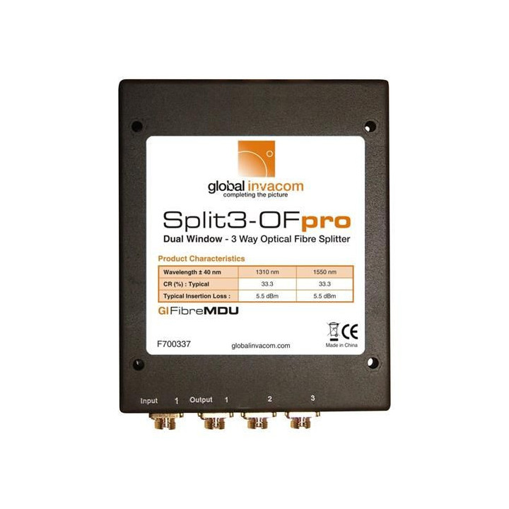 Global Invacom SPLIT 3OPro Optical Splitter 3-voudig