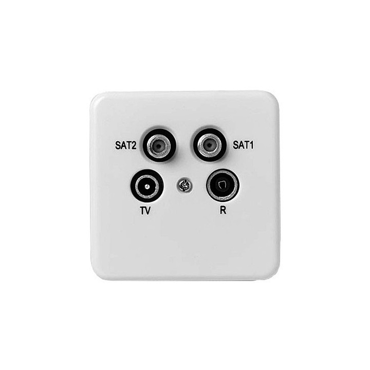 Fracarro R/TV/SAT/SAT WCD incl. afdekpl.+rand Einddoos opop