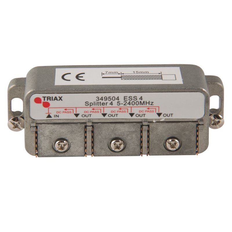 Triax ESS 4 splitter 4-voudig, 5-2400 E-TECH opop