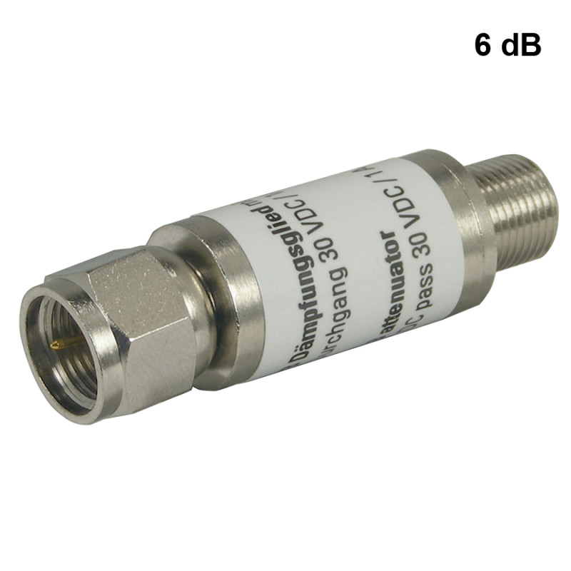 Polytron DGF 6 DC, 6 dB Sat. Demper 4-2150 MHz F-Connector